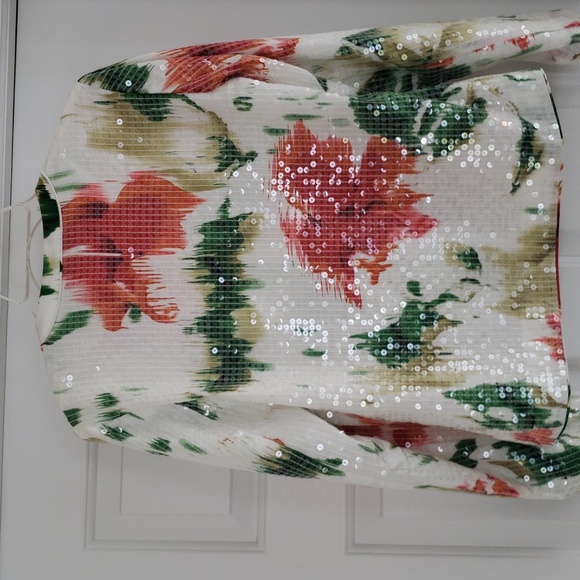 Chico's long sleeved sequined jacket Size 0 - Picture 3 of 3